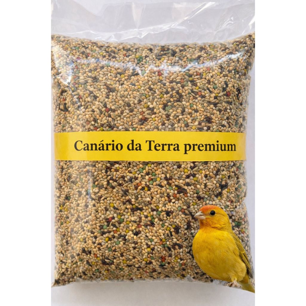 Canario da terra mistura de sementes premium 1kg em Oferta na Shopee