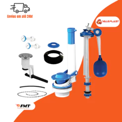 Kit Mecanismo Universal Caixa Descarga Acoplada Completo