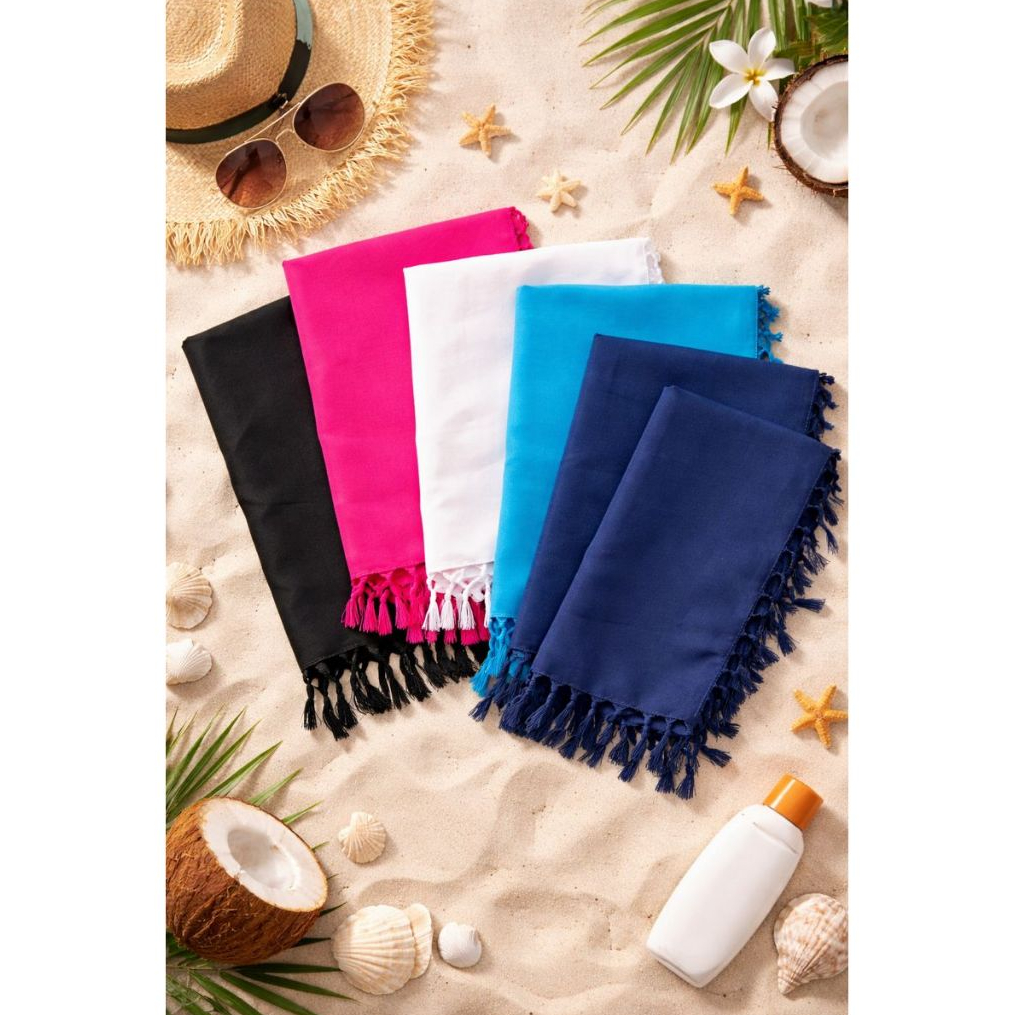 Canga de Praia Lisa Varias Cores Moda Verão Saida de praia Pareô