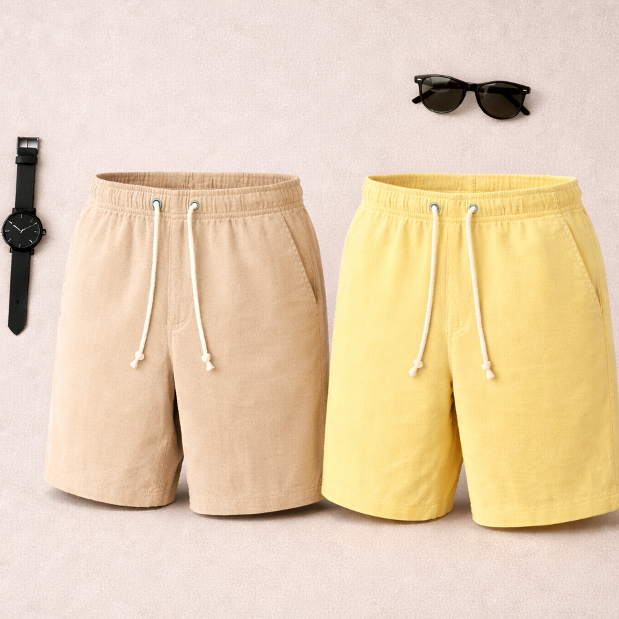 Bermuda LINHO PREMIUM Masculino Short Mauricinho Praia Verão Estiloso Confortável em Oferta na Shopee