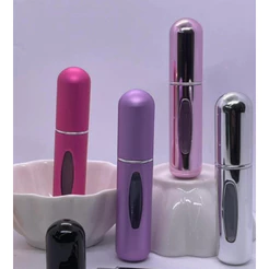 Kit 2 Pcs Porta Perfume Recarregavel Portatil Spray 5ml/Masculino/Feminino