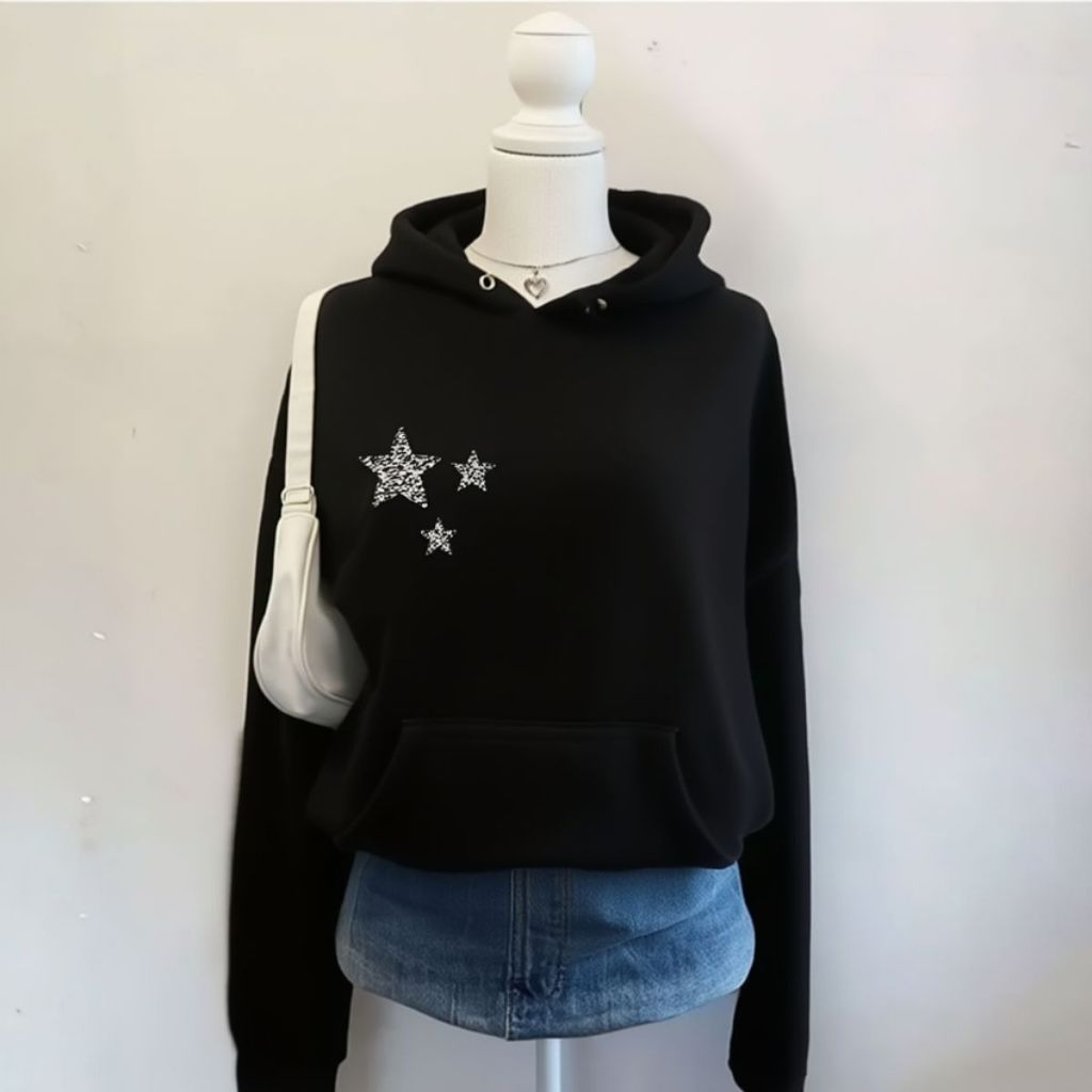 Moletom Canguru Moda Vintage Anos 2000 Y2k Aesthetic Peluciado