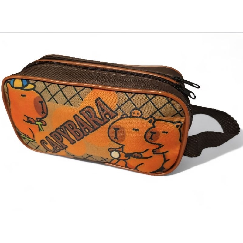 Estojo De Lápis De Capivara Fofo  Bolsa De Caneta Grande Capacidade Para Estudantes