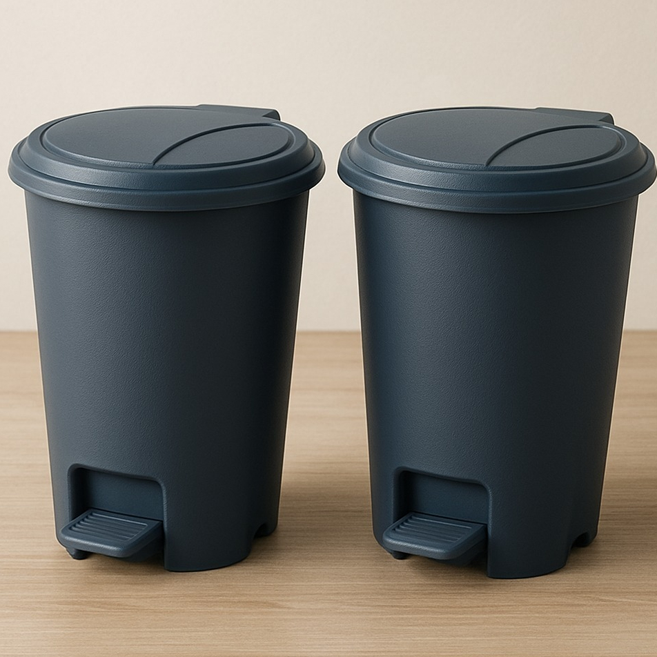 Kit 2 Lixeiras Redondas 7 Litros