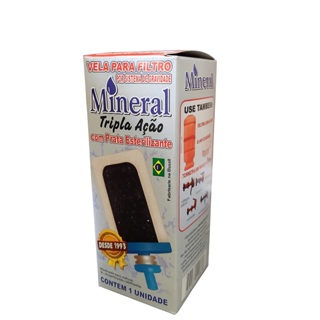 Vela para Filtro de Barro Mineral Tripla Ação com Carvão Ativado e Prata Esterilizante em Oferta na Shopee
