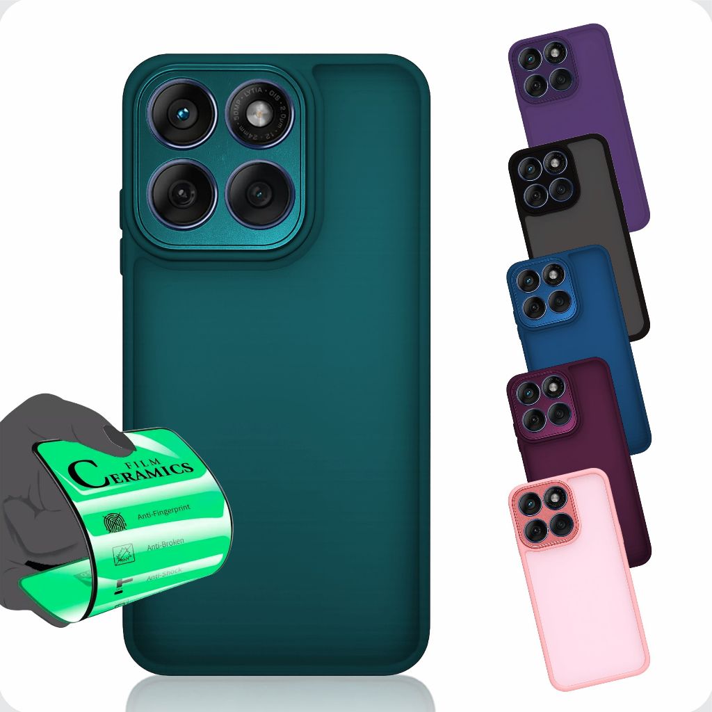 Capa Capinha Space Premium + Película Para Motorola G56