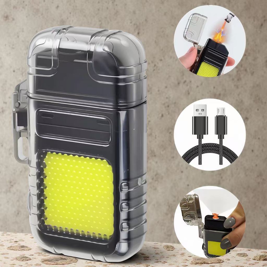 Isqueiro Elétrico LED Recarregável USB Design Ergonomico e Leve
