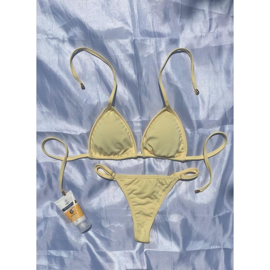 Biquíni Cortininha de Fita para marquinha com bojo removível verão qualidade com regulagem ÓTIMO CAIMENTO em Oferta na Shopee
