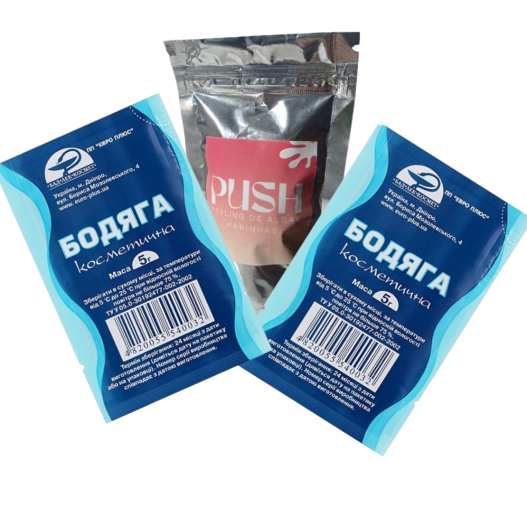 2 SACHÊS PEELING DE ALGAS + CALMANTE POS | ESFOLIANTE NATURA | ACOMPANHA PASSO A PASSO