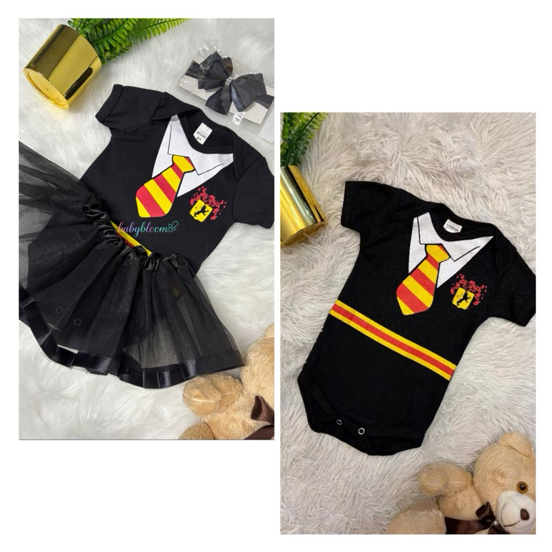 Body Bebê Infantil Mêsversário Temático Harry Potter Macacao Personagens Fantasia