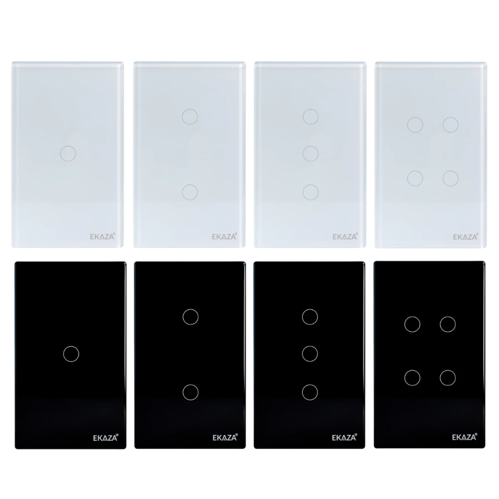 Interruptor Inteligente Smart Wi-Fi Automação Touch Vidro 2.5D Bivolt Alexa Ekaza