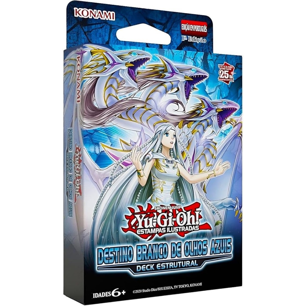 Deck Baralho Yu-Gi-Oh! - Destino Branco de Olhos Azuis Deck Estrutural - Lacrado Português