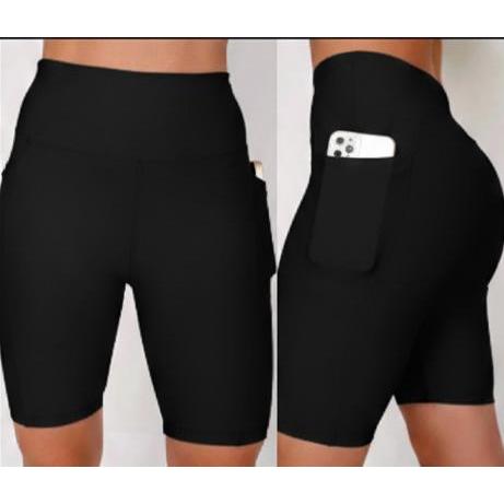 Bermuda Fitness Academia Lisa Avulsa com Bolsos Laterais Zero Transparência Ideal para Treino e Dia a Dia