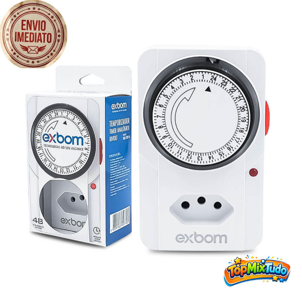 Timer Temporizador Analógico Bivolt Tomada Automático 110/220v(N.Fiscal)