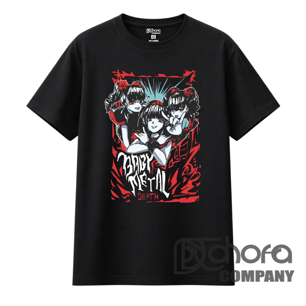Camiseta BABYMETAL rock 'n roll Banda de Rock em Oferta na Shopee