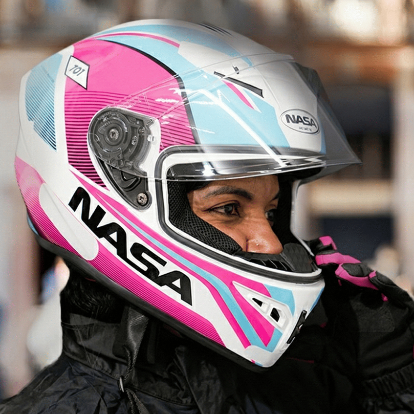 Capacete Feminino Nasa Evolution N° 56 Proteção Uva Uvb Moto Girl