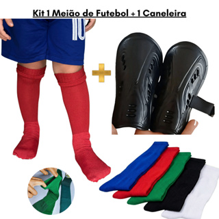Kit Caneleira Infantil Futebol + 1 par Meia Meião Longo Esporttivo Infantil Juvenil Esporte em Oferta na Shopee
