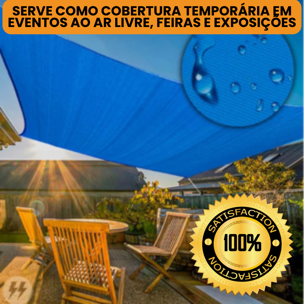 Lona Plástica Carreteiro Polietileno Azul 100 micras
