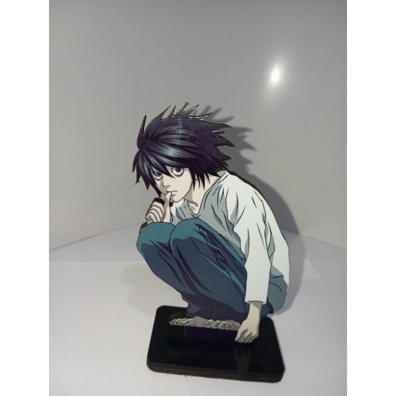 pedestal decorativo personagem L anime death note colecionável action figure display toten