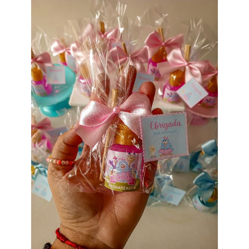 Kit Difusor Ambiente Lembrancinha Festa Galinha Pintadinha Personalizado neutro ENVIO RÁPIDO
