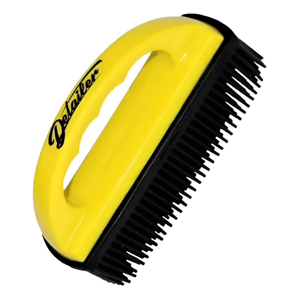 Escova Cerda Silicone Tira Pelo Gato Cachorro Banco Detailer