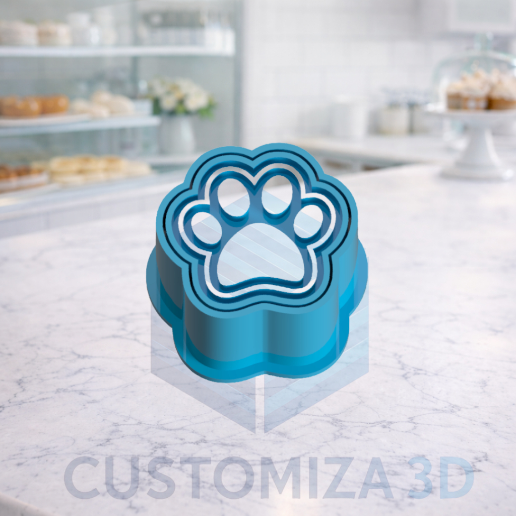 Modelador Ejetor Patinha Pet | Carimbo para Brigadeiro, Doce, Fondant, Massa e Biscoito em Oferta na Shopee