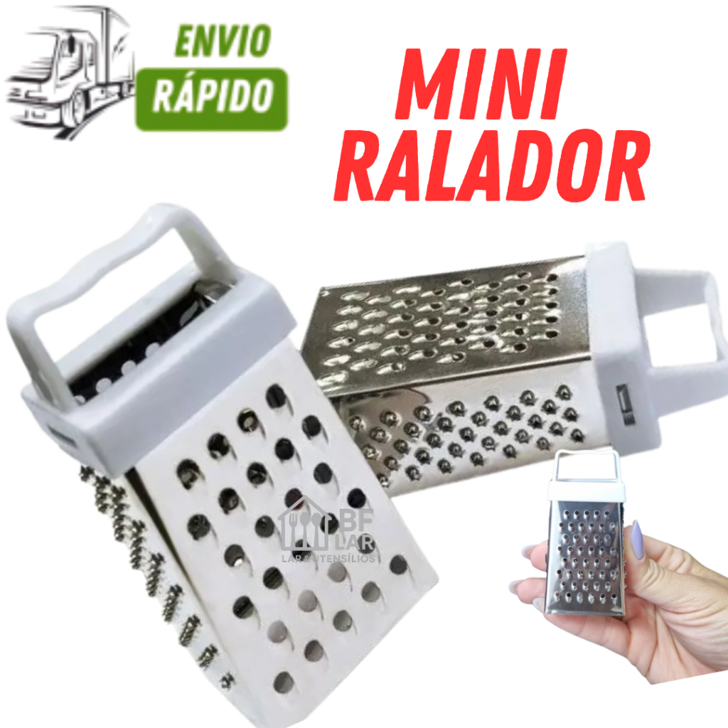 Mini Ralador Branco com 50/30/20/15 unidades em Aço Inox para Lembrancinhas e Chá de Bebê ou Cozinha