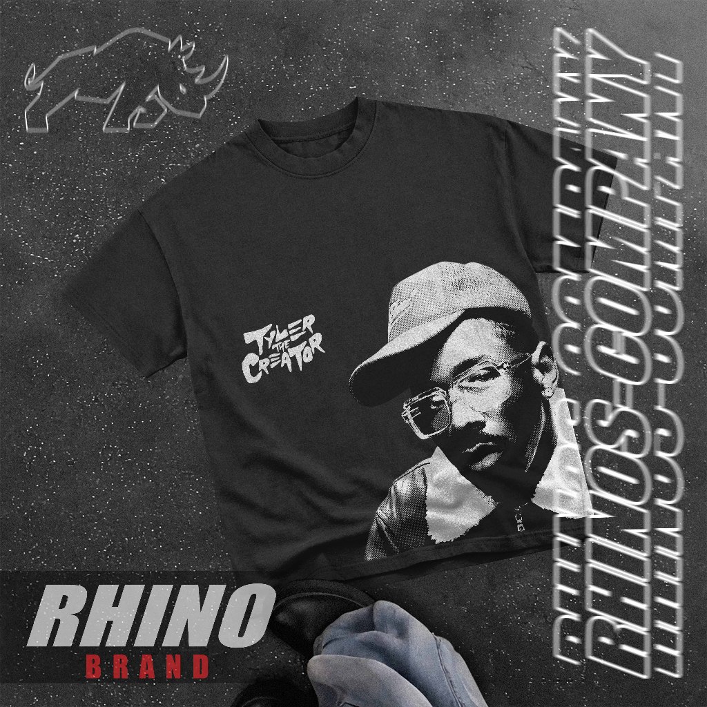 *VALOR PROMOCIONAL* Camiseta Streetwear T-shirt 100% Algodão RHINOS Company ''Tyler The Creator'' em Oferta na Shopee