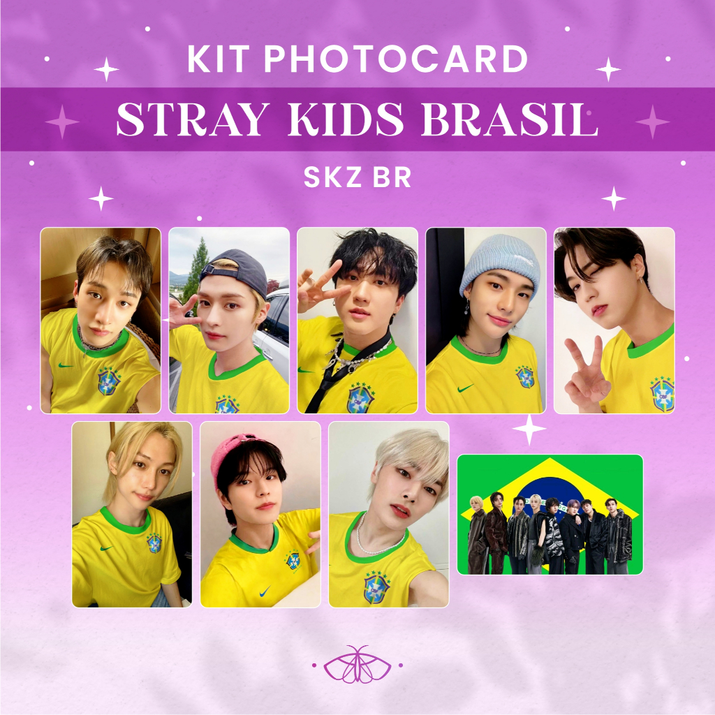 Photocard Stray Kids Brasil • Escolha o Seu! Photocard Frente e Verso • Seleção Brasileira • K-pop Fanmade, STAY