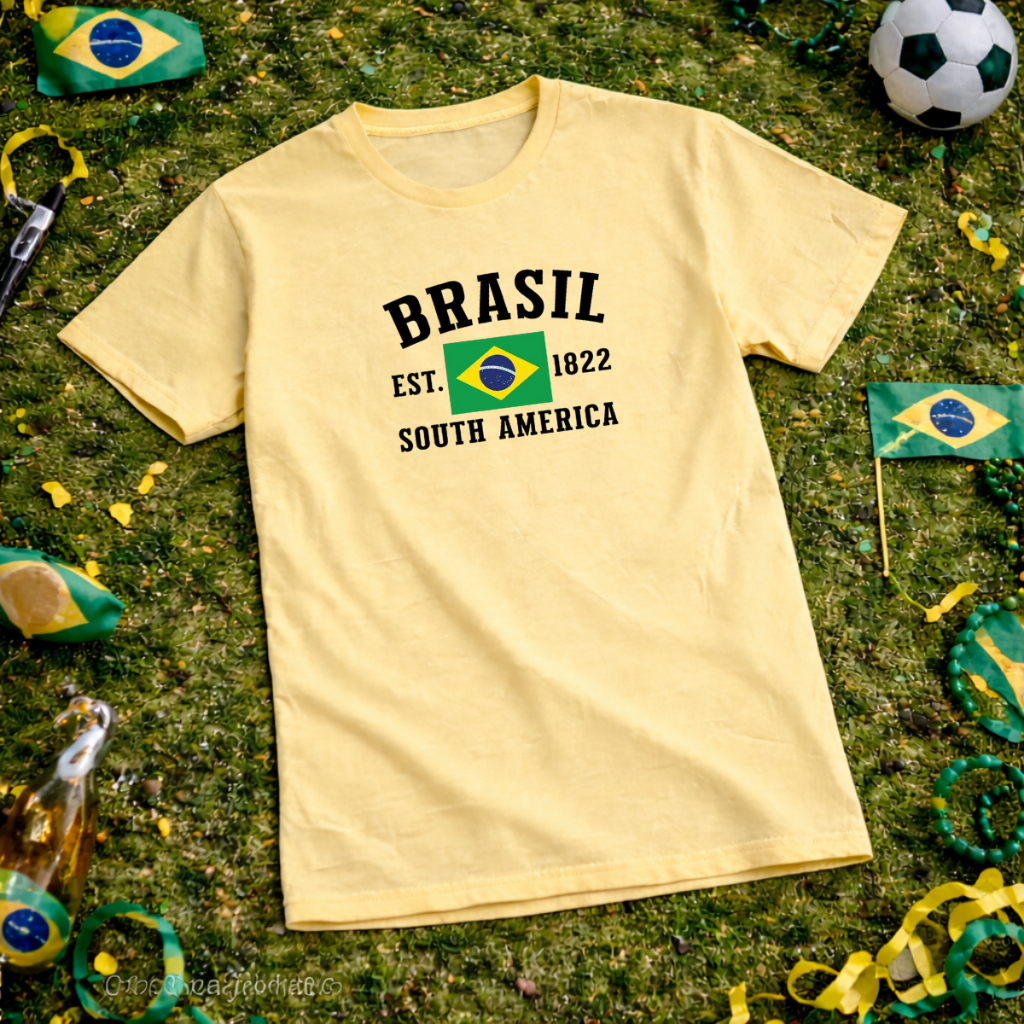 Camiseta Masculina Feminina BRASIL Seleção Copa do Mundo Futebol Torcedor