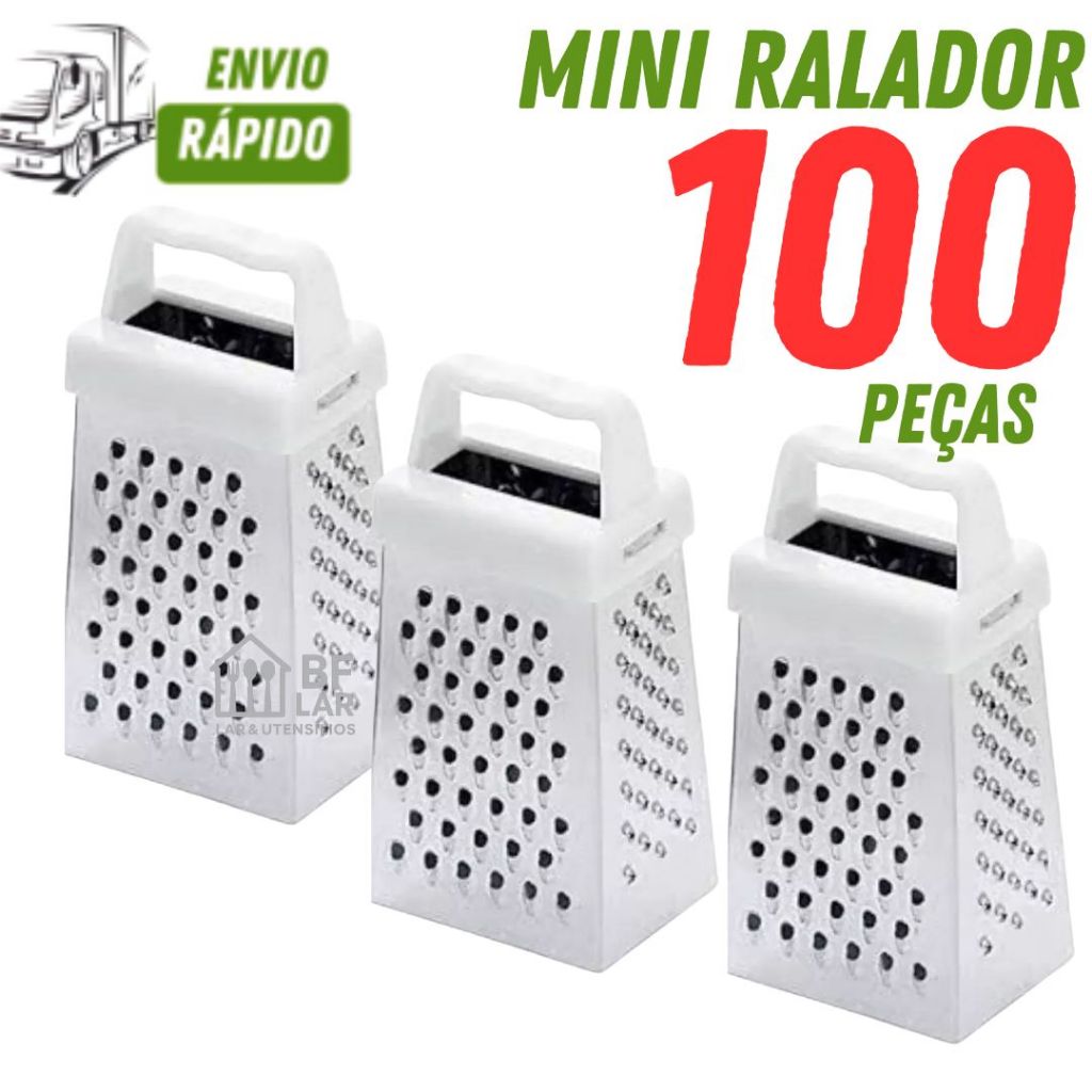 Mini Ralador Branco com 100/50/30 unidades em Aço Inox Varias Utilidades Lembrancinha Chá de Cozinha