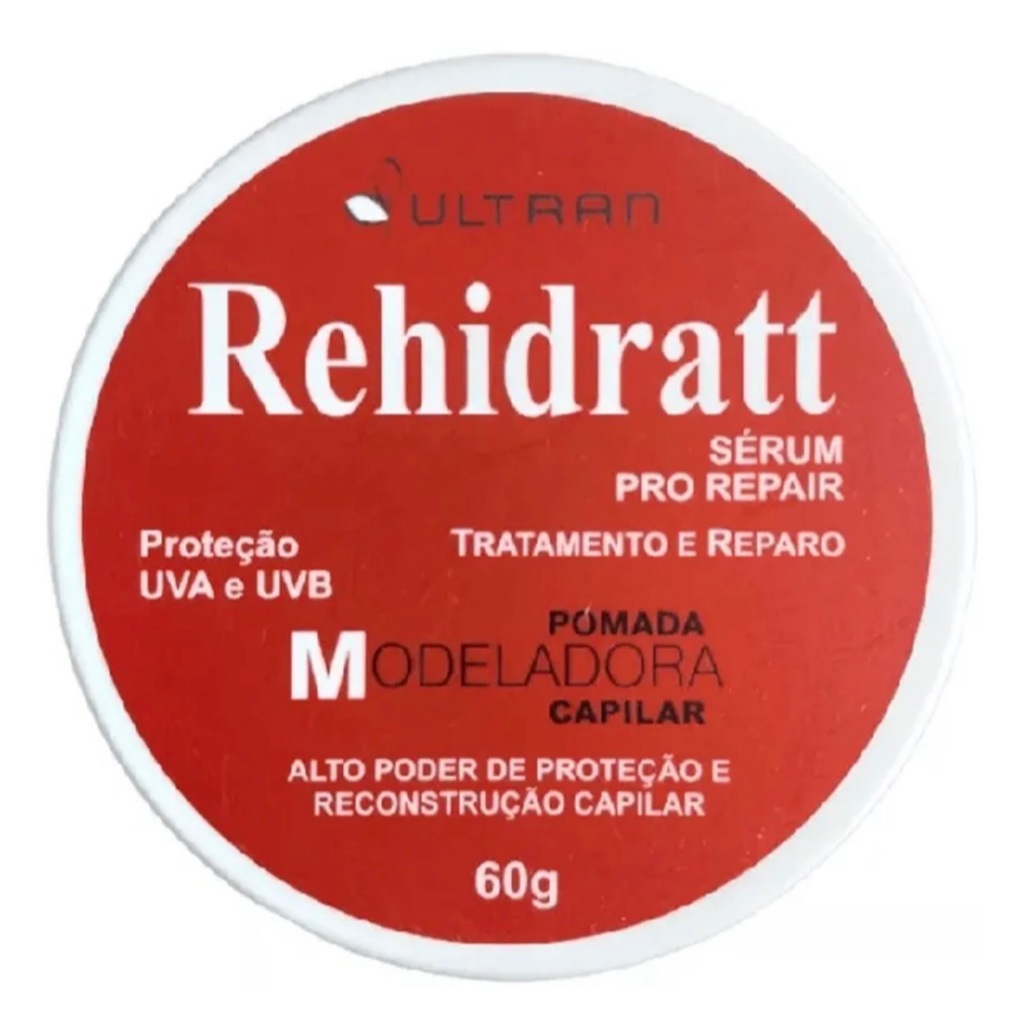 Pomada Modeladora Capilar REHIDRATT Serum Pro Repair Com Filtro Solar  60g