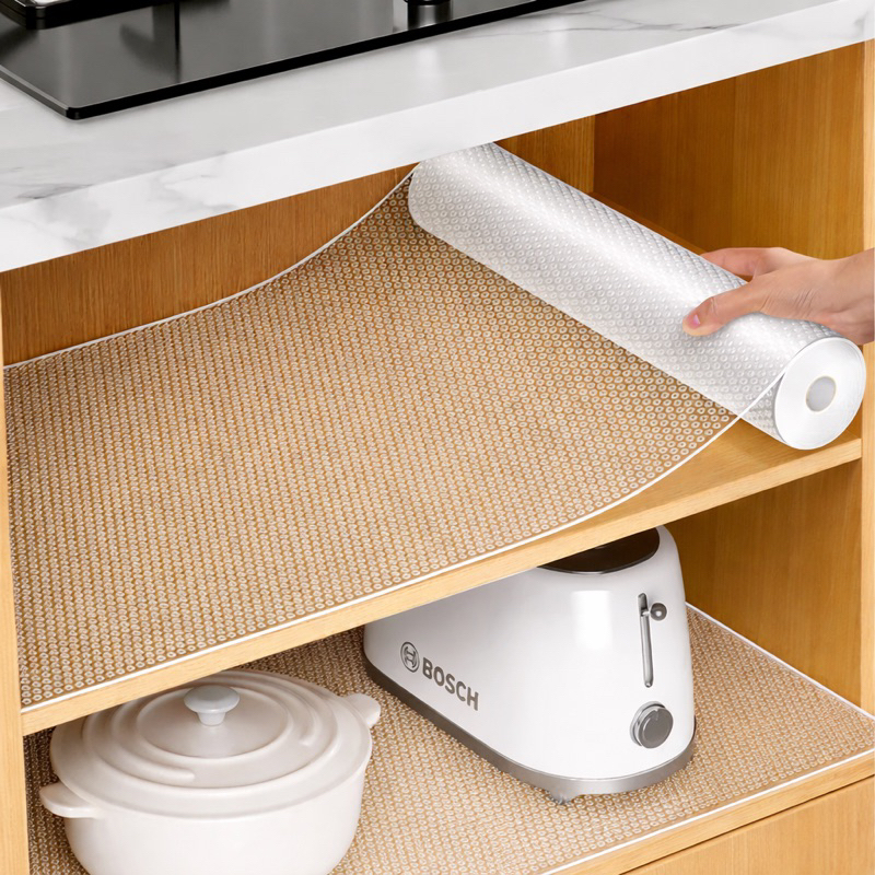 Forro Antiderrapante Para ArmáRio, Gaveta, Geladeira E Guarda Roupas- Transparente 0,6 * 3 Metros