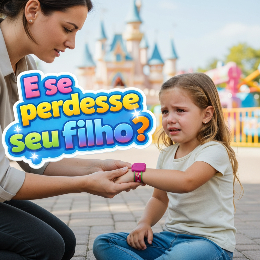 Pulseira Infantil IDKIDS de Identificação na Praia, Piscina, Aeroporto e Viagem