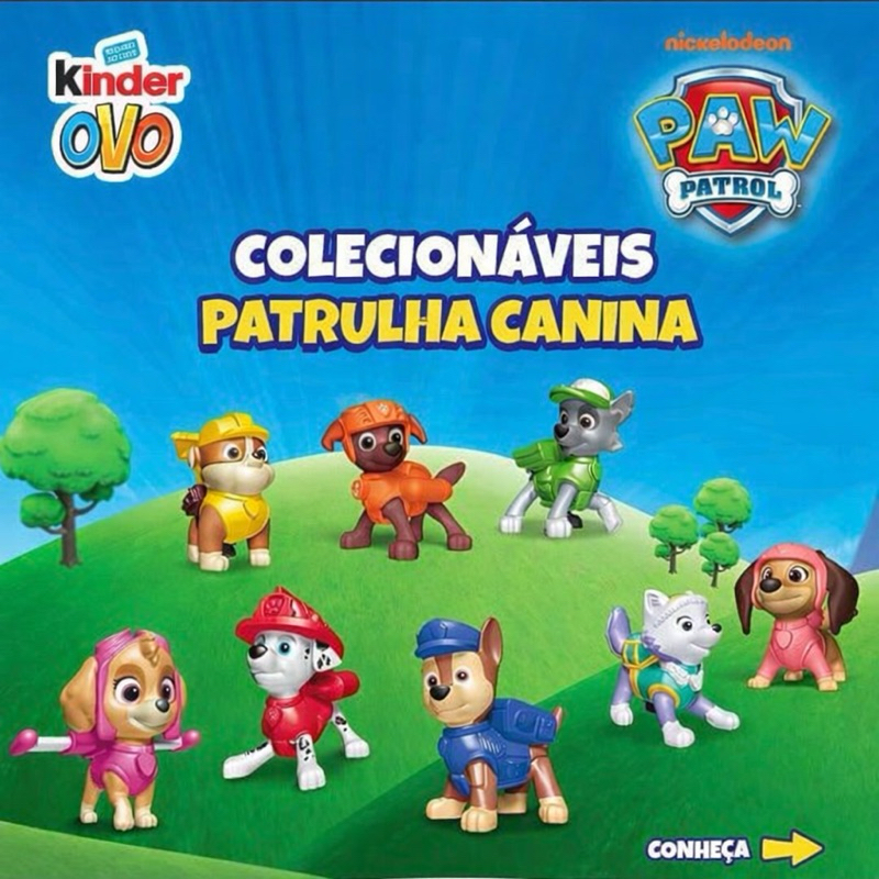 Patrulha Canina Kinder Ovo | Brinquedos Colecionáveis | Edição Limitada 2025