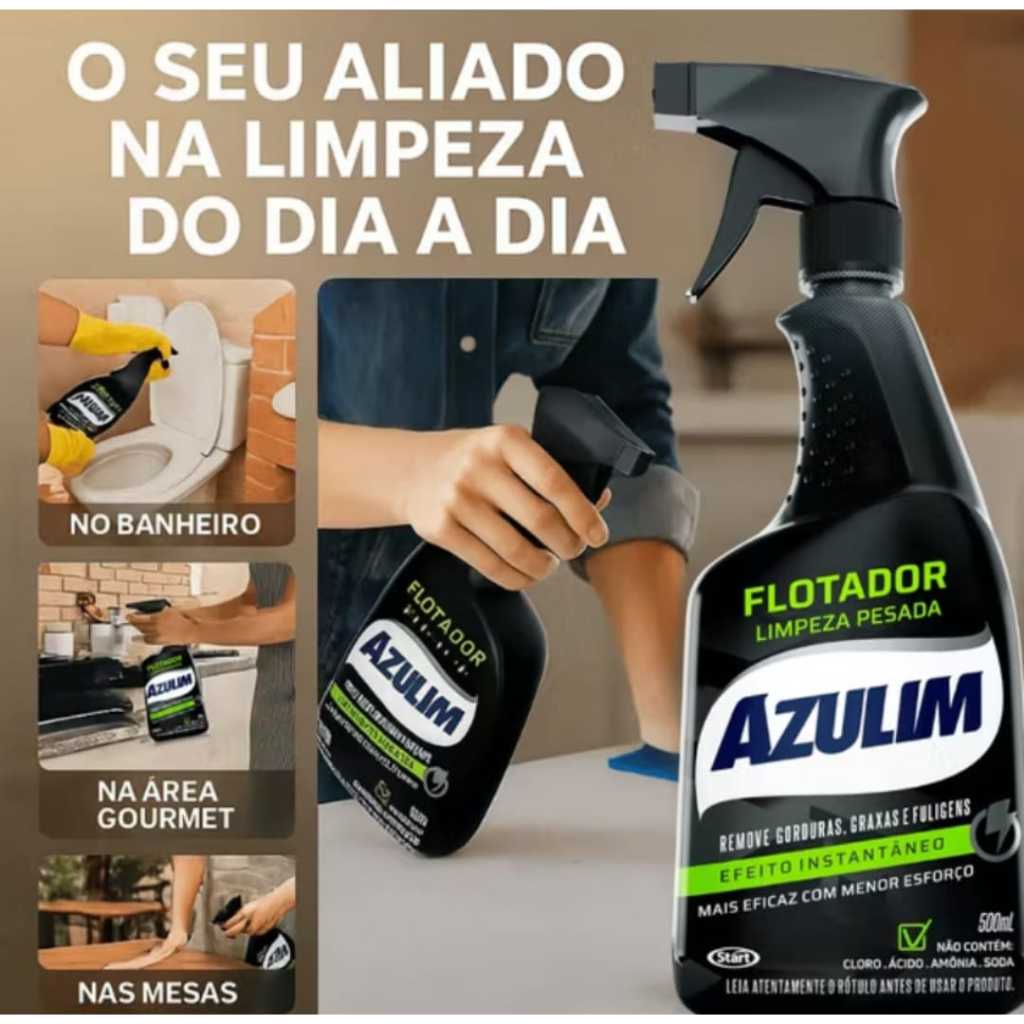 Flotador Spray Multiuso Extra Forte Limpa Superfícies Limpa cozinha banheiro Churrasqueira Grelha em Oferta na Shopee