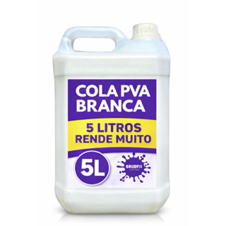 Cola PVA Branca 5kg Extra Forte Alta Fixação Madeira Papelão Artesanato em Oferta na Shopee