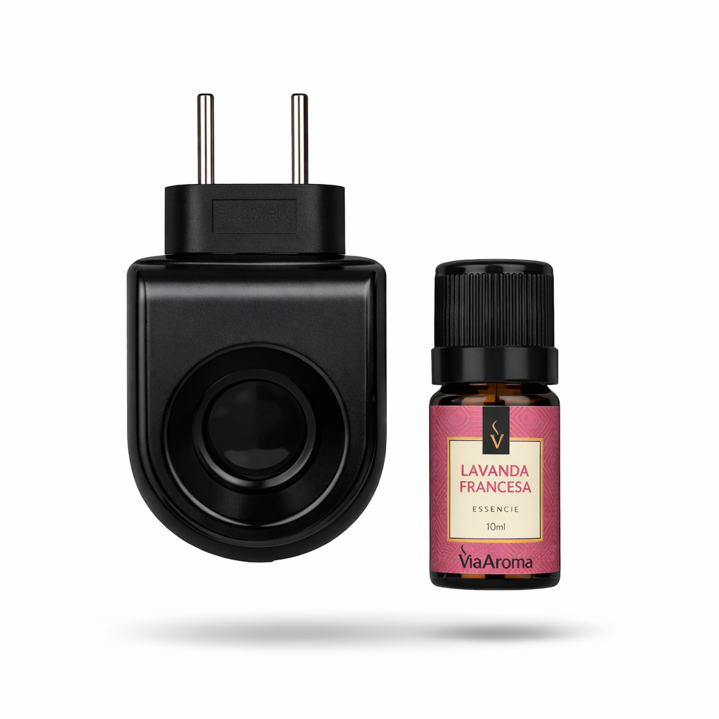 Kit  Aromatizador Difusor Elétrico   + 1 Essência 10ml para casa Ambientes Escritório - Produto Original Via Aroma