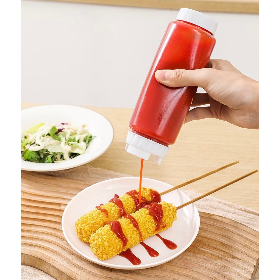Bisnaga Invertida Raleo 590ml Molho Calda Hotdog Plástico 1u
