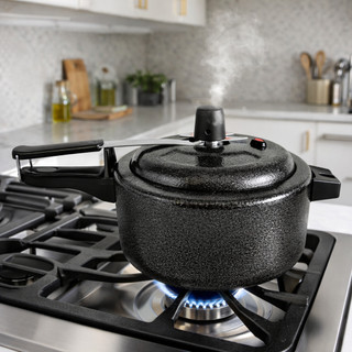 Panela Pressão 7 Litros Alumínio Reforçado Craqueada Cozimento Rápido Cozinha Craquelada