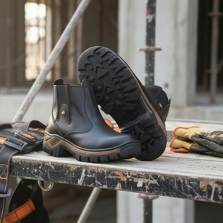 Botina Masculina  Cat Couro Legítimo  e impermeável Alta Resistência em Oferta na Shopee