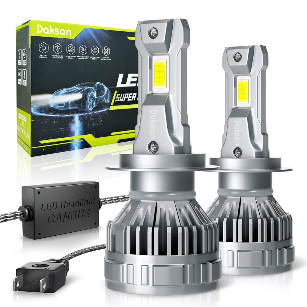 Par Ultra Led Lâmpada Super led H7 Farol Kit de Canceller H4 H7 H11 9005 9006 36000lm 200w 6500K em Oferta na Shopee