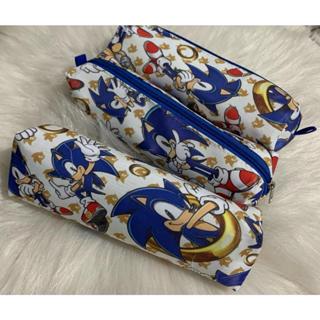 Estojo Escolar Organizador Faculdade Sonic Lápis Caneta em Oferta na Shopee