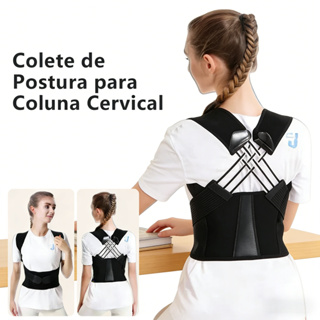 Colete de Postura para Coluna Cervical Alinhamento e Conforto Durável em Oferta na Shopee