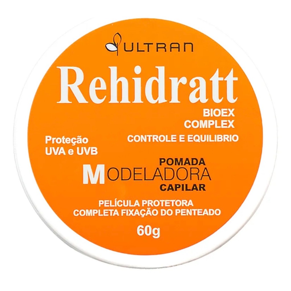 Pomada Modeladora Capilar REHIDRATT Controle e Equilibro Biox Complex Protecao UVA e UVB REHIDRATT 60g