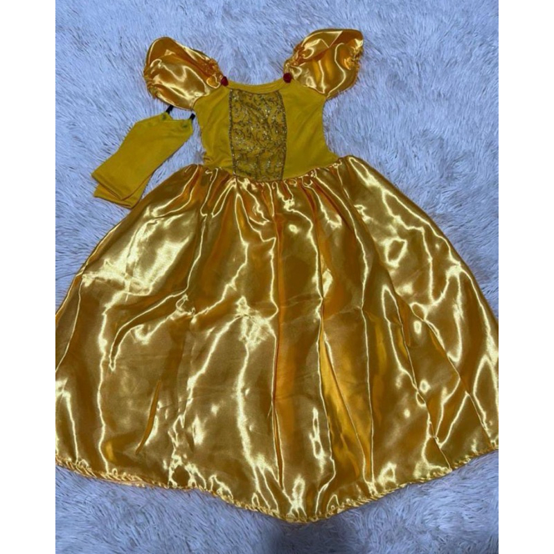 Vestido Da Bela E a Fera Infantil