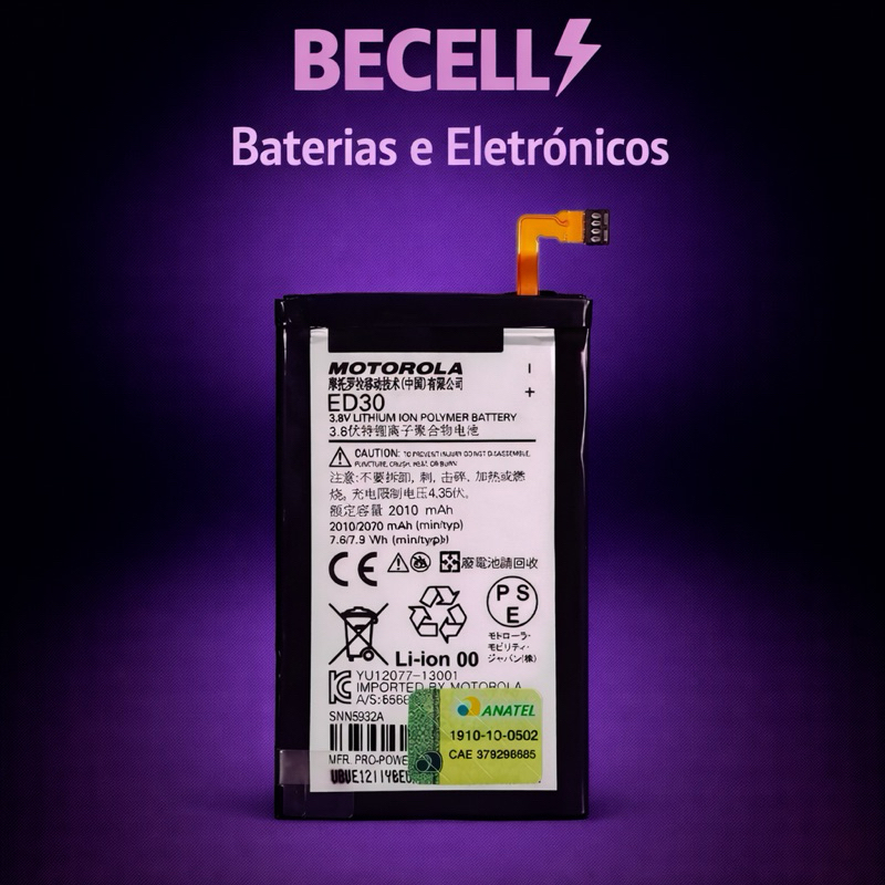 Bateira Para Moto G1 / G2 ( Xt1040 ) / ( Xt1069 ) Ed30 2070mah Nova Garantia  + NF + Entrega Direta