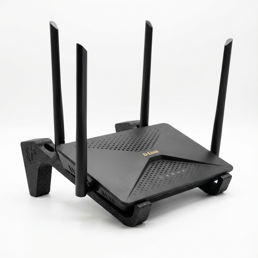 Suporte Parede Modem Roteador Universal | D-Link TP-Link Intelbras | Organizador Setup Wi-Fi Mesa Livre