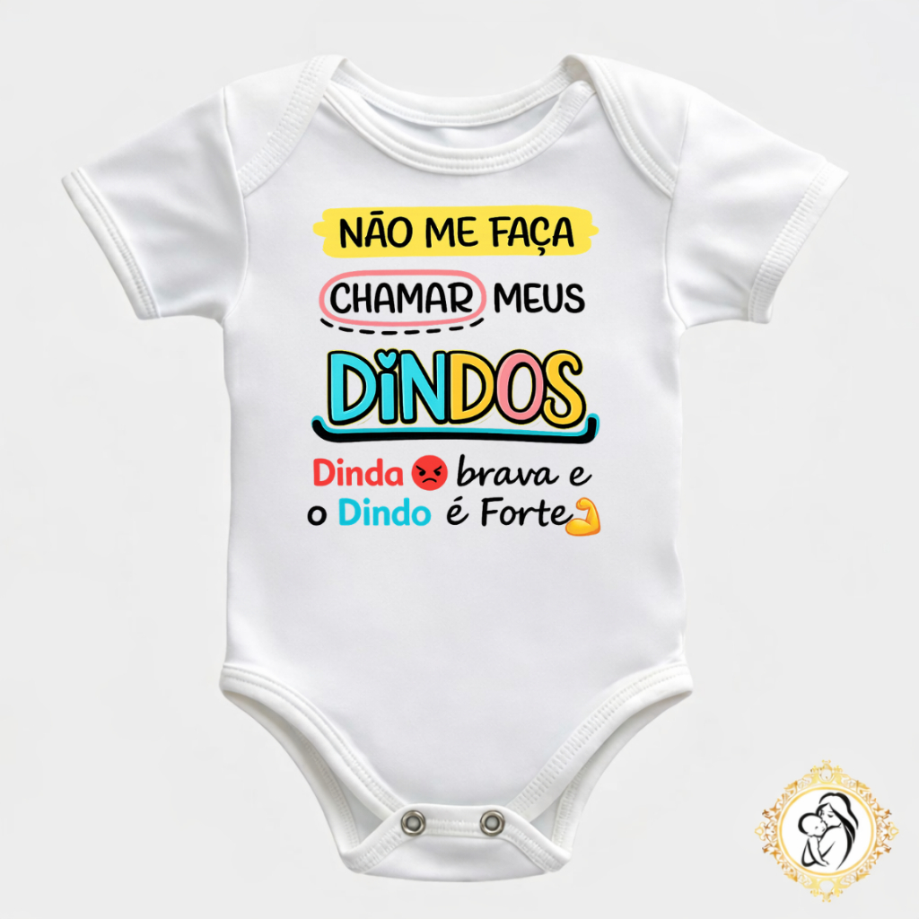 Body Bebê Frase Engraçada Dindos Não Me Faça Chamar Meus Dindos Body Menino Menina Infantil em Oferta na Shopee