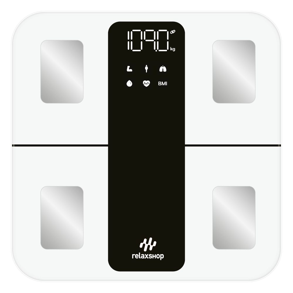 Balança Bioimpedância Smart Relax Digital 25 Análises Corporais 4 Eletrodos Inteligente em Oferta na Shopee